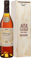 Арманьяк Sempe Vieil Armagnac 1993 (Подарочная упаковка)