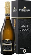 Игристое вино Perlino Secco Asti DOCG (Подарочная упаковка)