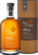 Barr an Uisce 1803 Single Malt Irish Whiskey 10 YO (Подарочная упаковка)