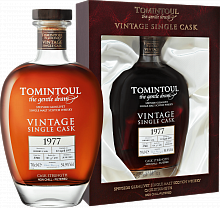 Tomintoul Speyside Glenlivet Single Sherry Cask Single Malt Scotch Whisky 1977 (Подарочная упаковка)