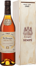 Арманьяк Sempe Vieil Armagnac 1965 (Подарочная упаковка)