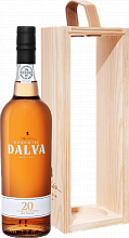 Портвейн Dalva Porto white dry 20 years old C. Da Silva (Подарочная упаковка)