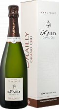 Шампанское Mailly Grand Cru Brut Blanc de Pinot Noir Champagne АОС (Подарочная упаковка)