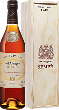 Арманьяк Sempe Vieil Armagnac 1949 (Подарочная упаковка)